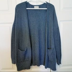 Blue boyfriend cardigan